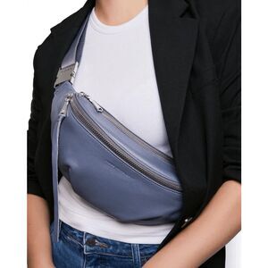 Aimee Kestenberg Cabo Leather Sling Belt Bag Soft Ink NWT $198 Fanny Pack